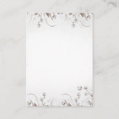 ウッドランドディアーウィンターオムツラッフルベビーシャワー エンクロージャーカード (裏面)