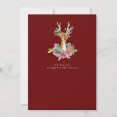 ウッドランドディアーバースデーパーティ招待状 招待状 (裏面)