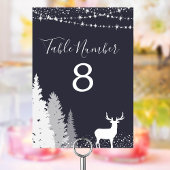 ウッドランドディア ネイビー テーブルナンバー