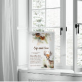 ウッドランドディアsipとシーベイビーシャワー招待状 招待状