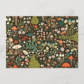 ウッドランドデイジーが本を持ってきてベビー エンクロージャーカード (裏面)