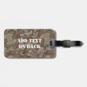 ウッドランドデザートミリタリーカモフラージュ ラゲッジタグ (裏面横)