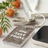 ウッドランドデザート軍隊カモフラージュ キーホルダー (正面右)