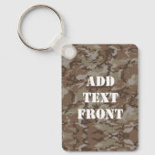 ウッドランドデザート軍隊カモフラージュ キーホルダー (正面)