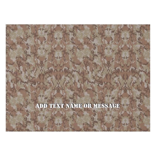 ウッドランドデザート軍隊カモフラージュ テーブルクロス (正面(横))