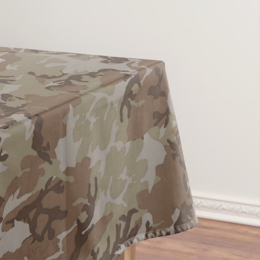 ウッドランドデザート軍隊カモフラージュ テーブルクロス (インサイチュ)