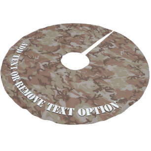 ウッドランドデザート軍隊カモフラージュ ブラッシュドポリエステルツリースカート