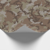 ウッドランドデザート軍隊カモフラージュ ラッピングペーパー (角)