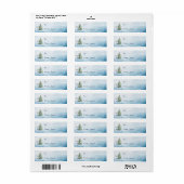 ウッドランドトナカイのクリスマスギフトラベル ラベル (フルシート)