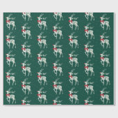 ウッドランドトナカイ包装紙 ラッピングペーパー (フラット)