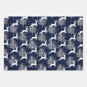 ウッドランドトナカイ – クリスマス ラッピングペーパーシート (正面2)