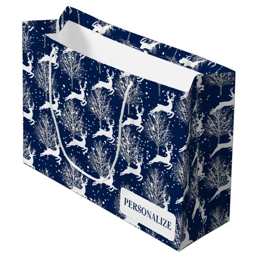 ウッドランドトナカイ ラージペーパーバッグ (正面アングル)
