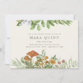 ウッドランドトーストイレグリーナリーブライダルシャワー 招待状 (正面)
