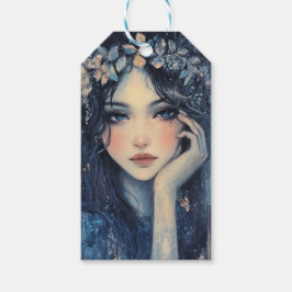 ウッドランドニンフ魔女デコパージュ ギフトタグ