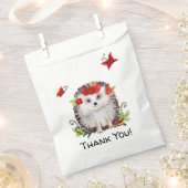 ウッドランドハリネズミ蝶の赤ちゃんシャワーありがとう フェイバーバッグ (クリップ留めされた状態)