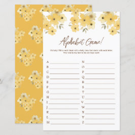 ウッドランドハリネズミ赤ちゃんシャワーアルファベット