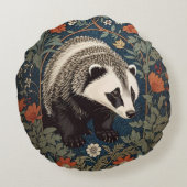 ウッドランドバッジャーウィリアムインスパイアモリス ラウンドクッション (裏面)