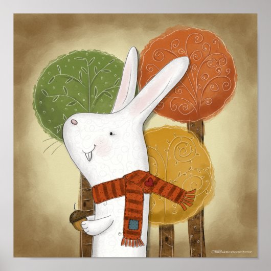 ウッドランドバニーとアコーン ポスター (正面)