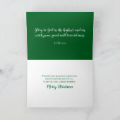 ウッドランドバニークリスチャン聖なる書物、 経典聖句 シーズンカード (内部)