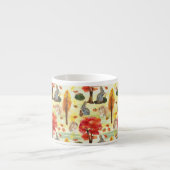 ウッドランドバニーラビットウォーターカラー エスプレッソカップ (正面)