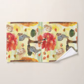 ウッドランドバニーラビットウォーターカラー バスタオルセット (ハンドタオル)