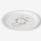 ウッドランドバラガーランドファースト聖餐式 ペーパープレート (アングル)