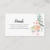 ウッドランドバラグリーン結婚リーフローラの詳細 エンクロージャーカード (正面)