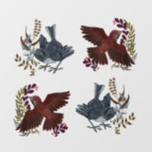 ウッドランドバーズホリデーウィンドウクリングス ウィンドウサイン (シート)