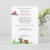 ウッドランドバーディ5x7ブライダルシャワー招待状 招待状 (スタンド正面)