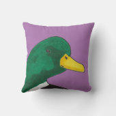 ウッドランドバードマラードアヒル装飾用クッション クッション (裏面)