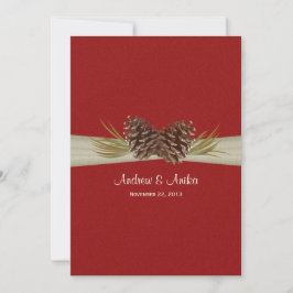ウッドランドパインズレッド結婚ズ 招待状