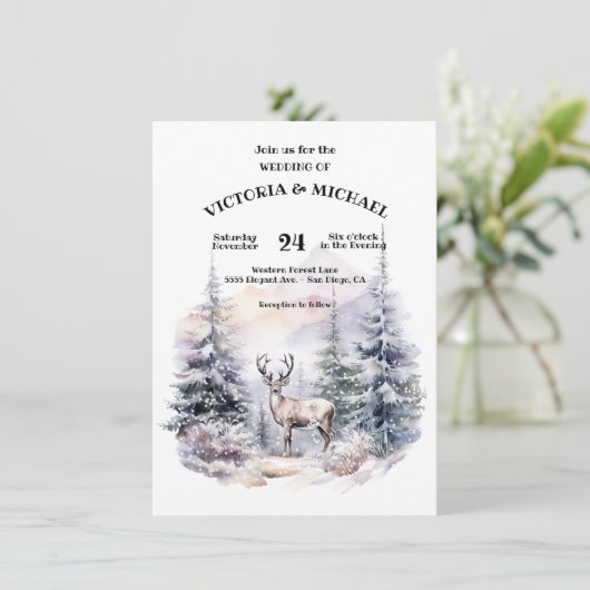ウッドランドパインツリーディアスノーマウンテン結婚ズ 招待状 (スタンド正面)