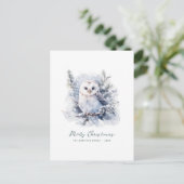 ウッドランドパインフクロウ聖降誕祭 シーズンポストカード (スタンド正面)