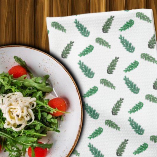 ウッドランドパインブランチ キッチンタオル