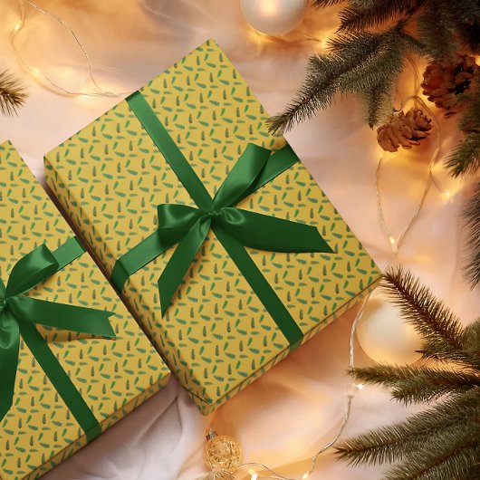 ウッドランドパインブランチ ラッピングペーパー