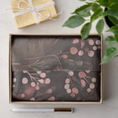 ウッドランドパイン&ソフトピンクベリーフェスティバルパターン 薄葉紙 (ギフト)