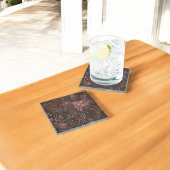 ウッドランドパイン&ベリーソフトピンクスフェスティバルパターン ガラスコースター