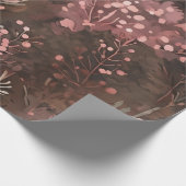 ウッドランドパイン&ベリーハーズ自然ソフトピンクス ラッピングペーパー (角)