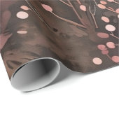 ウッドランドパイン&ベリーハーズ自然ソフトピンクス ラッピングペーパー (ロールコーナー)