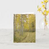 ウッドランドパスクリスチャンすべての行事グリーティングカード カード (黄色い花)