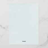 ウッドランドパス平和と喜びの国クリスマス金ゴールド 箔シーズンカード (裏面)