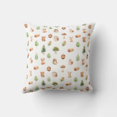 ウッドランドパターン男の赤ちゃん子供部屋デコール クッション (裏面)