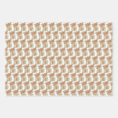 ウッドランドパーソナライズされたキノコ ラッピングペーパーシート (正面2)