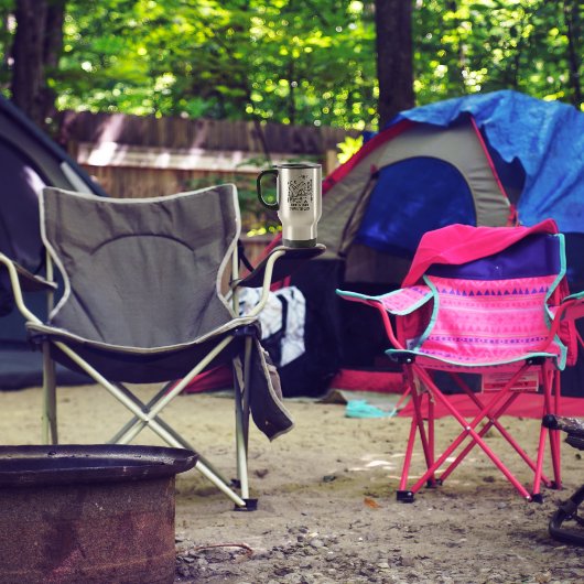 ウッドランドパーソナライズされたフォレストパイン型飛行機 トラベルマグ