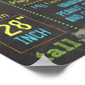 ウッドランドパーティーの最初の誕生日のサインのポスター ポスター (角)