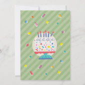 ウッドランドパーティー動物誕生日パーティー 招待状 (裏面)