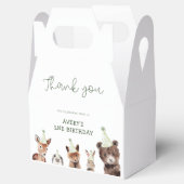 ウッドランドパーティー動物誕生日 フェイバーボックス (オープン)