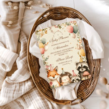 ウッドランドパーティー動物赤ちゃんシャワー