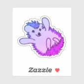 ウッドランドパープルカワイルハッピーヘッジホッグ シール (シート)