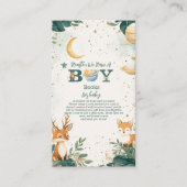 ウッドランドヒューストンベビーの少年の本がある エンクロージャーカード (正面)